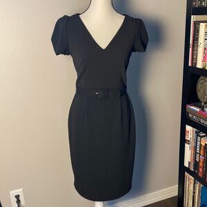 Le Chateau Black Midi Dress sz S